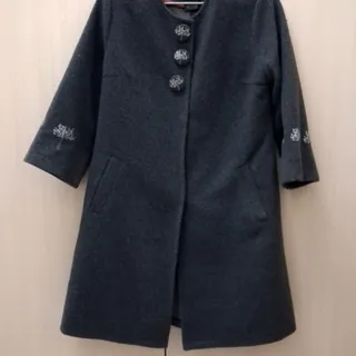 پالتو پاییزی طوسی تیره