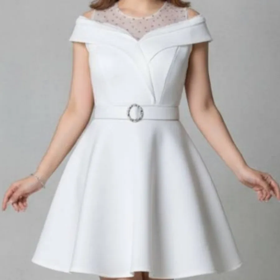 پیراهن مجلسی سفید