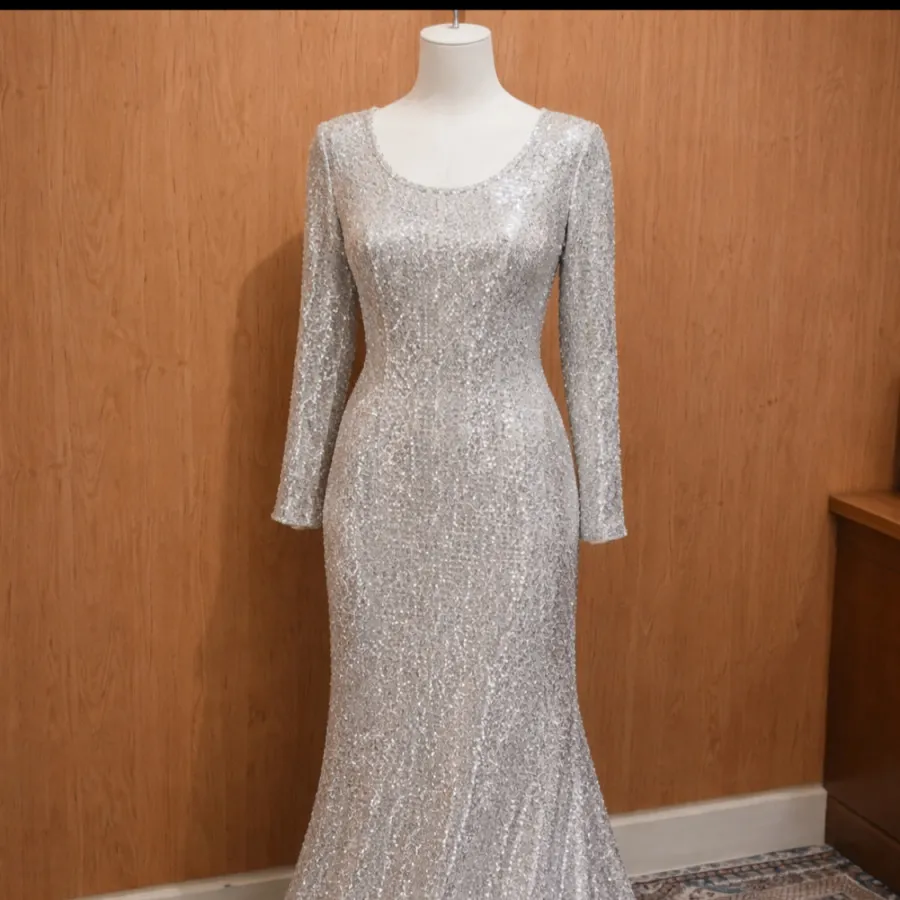 پیراهن مجلسی پولکی