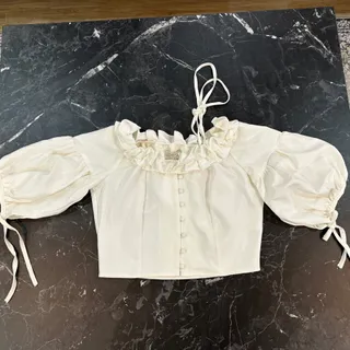 شومیز کراپ سفید