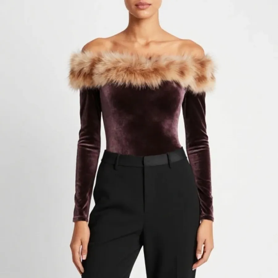 بادی مخمل یقه خزدار