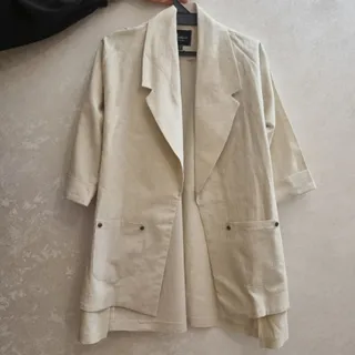 مانتو استخونی کتان نازک