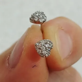 گوشواره میخی قلب