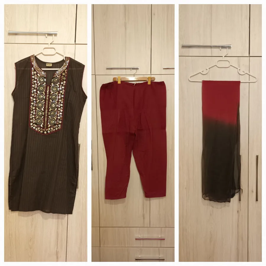 کورتا شلوار شال هندی