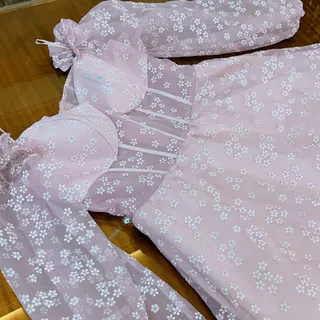 پیراهن عروسکی صورتی