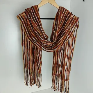 شال زمستونه آجری