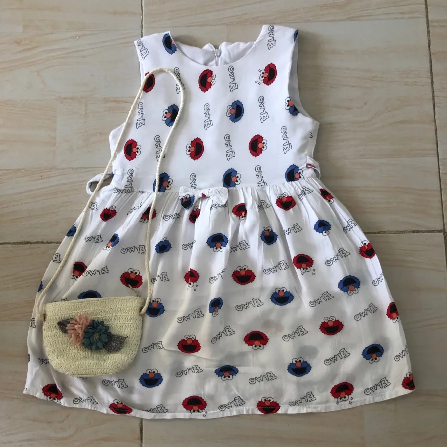 پیراهن نخی دخترانه