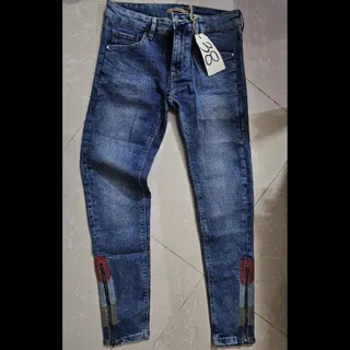 شلوار لی آبی