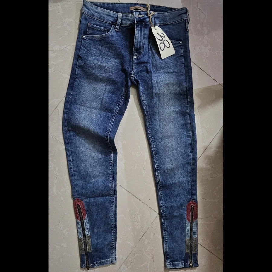 شلوار لی آبی