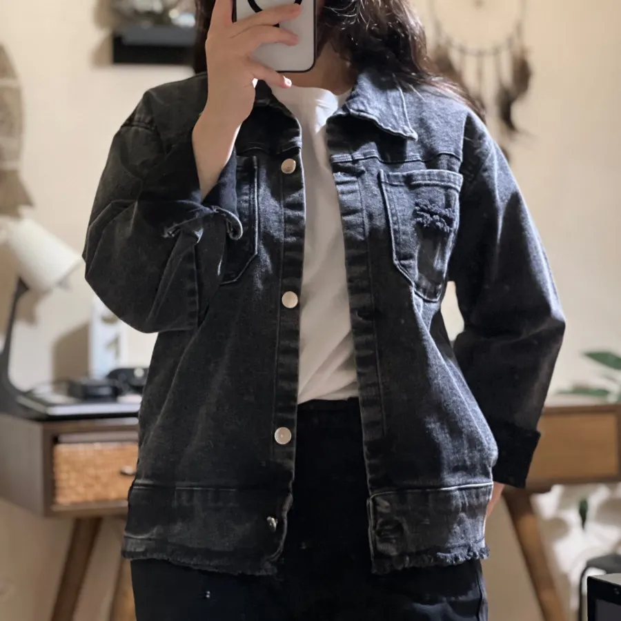 کت جین زغالی