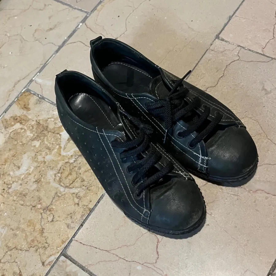 کفش سبز تیره بنددار شیفر