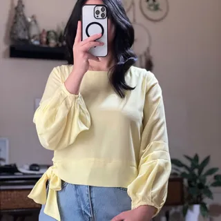 شومیز زرد کره ای