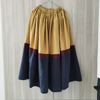 دامن پر چین جیبدار