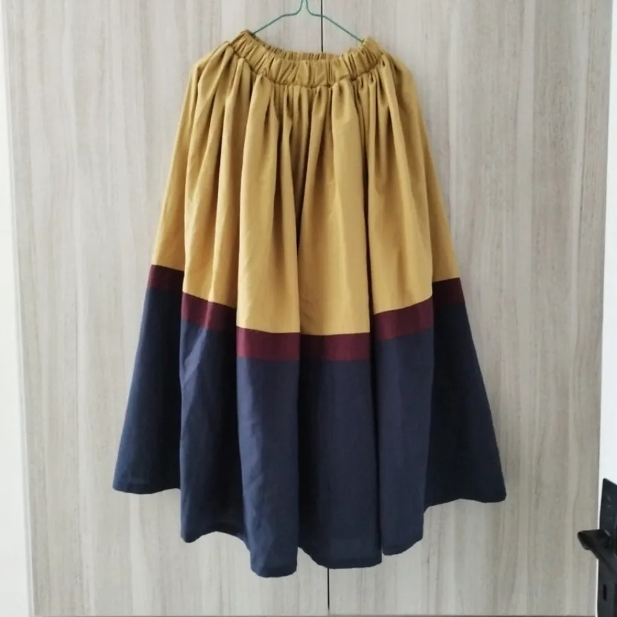 دامن پر چین جیبدار