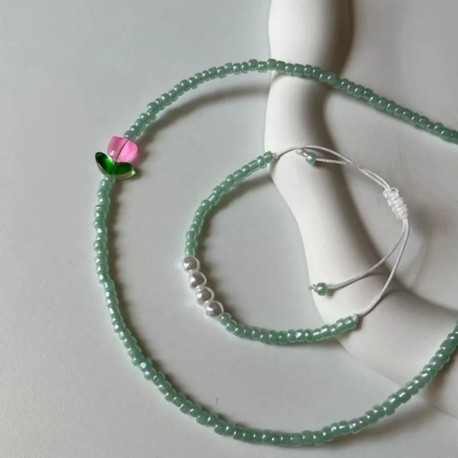 ست دستبند و گردنبنددستساز