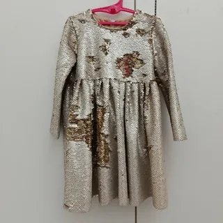 پیراهن پولکی دورو دخترانه