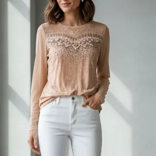 بلوز پولکدوزی