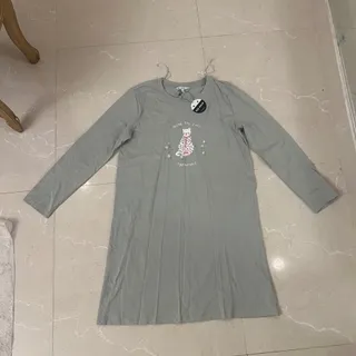 پیراهن بلند نخی راحتی