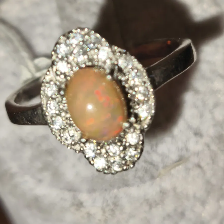 انگشتر نقره اوپال