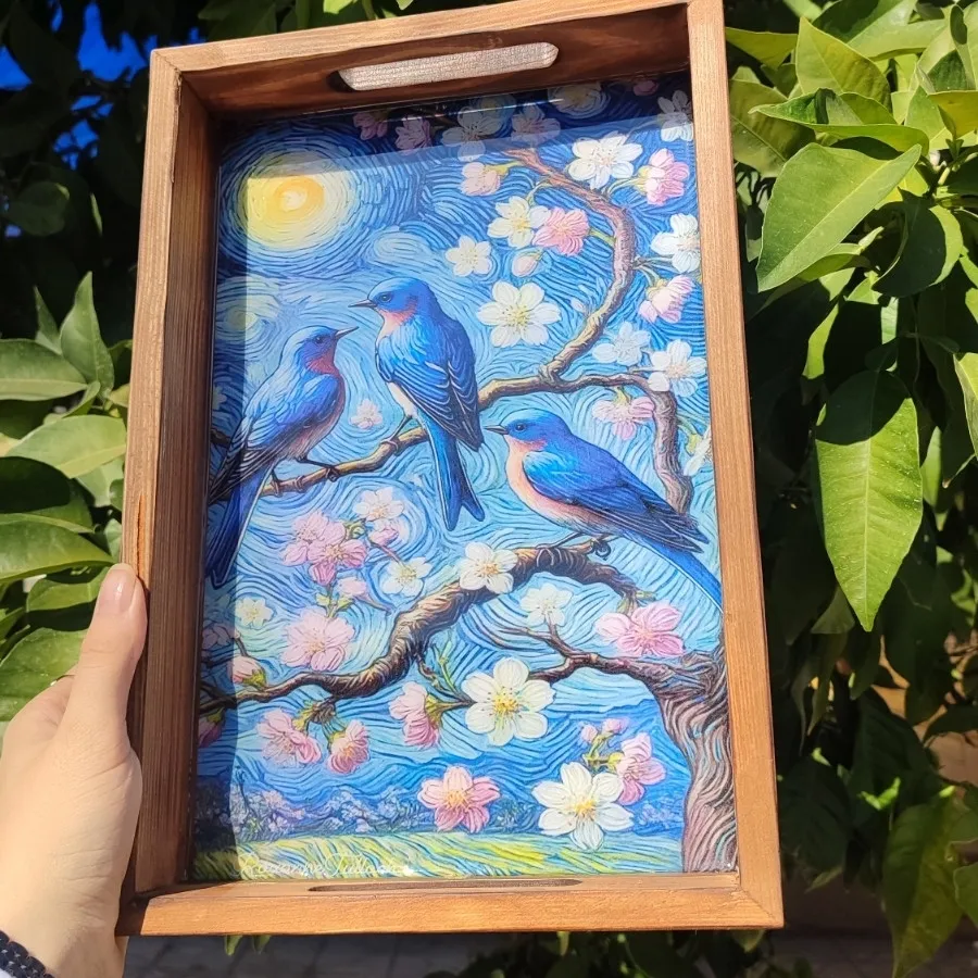 سینی چوبی کف رزین