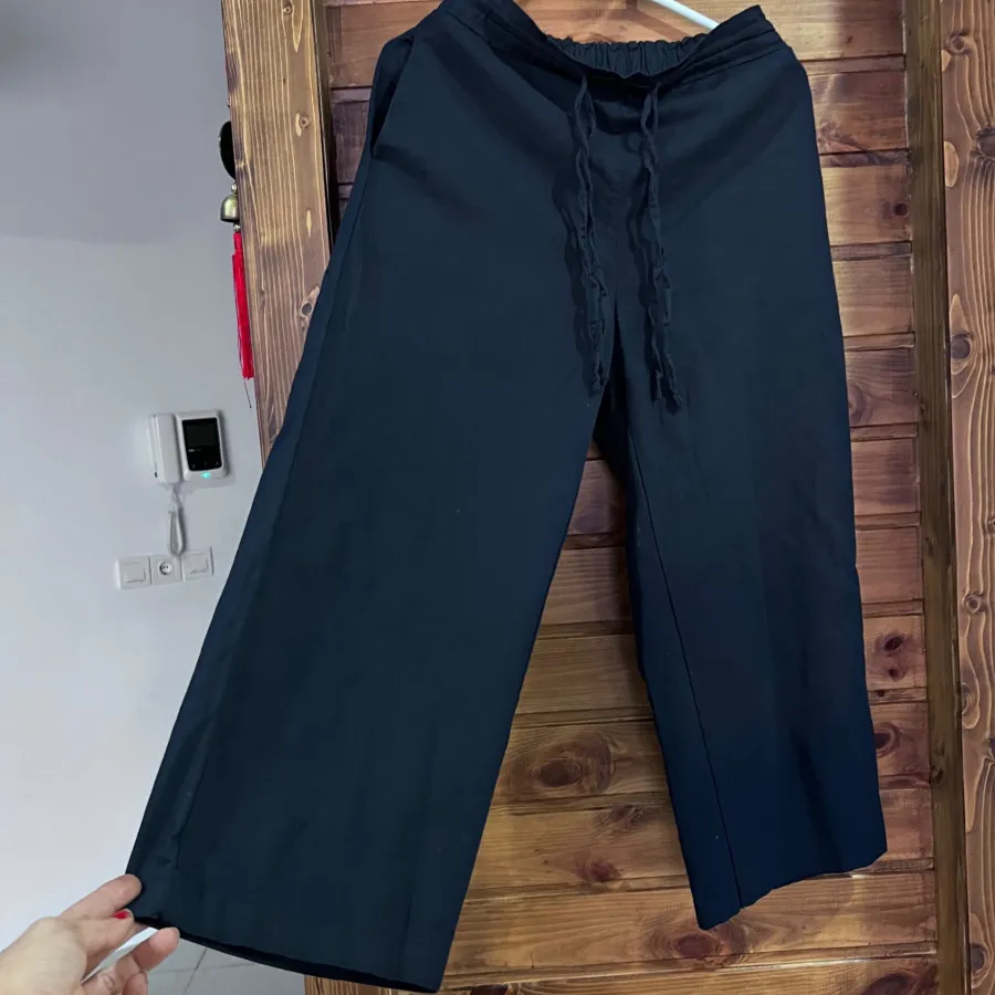 شلوار واید لگ لینن