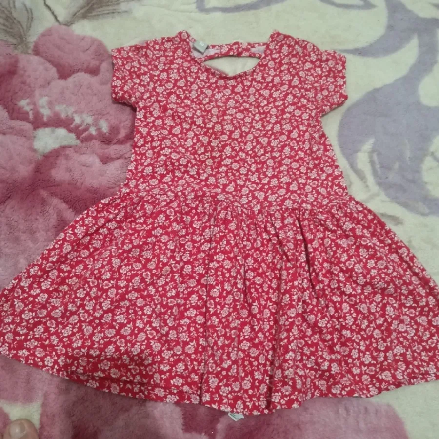 پیراهن نخی دخترانه