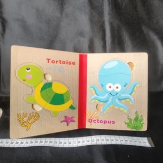 کتاب پازلی چوبی