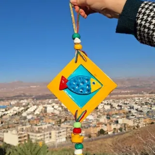 آویز دوطرفه آینه دار