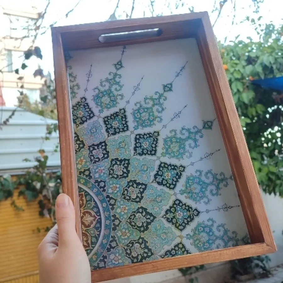 سینی چوبی کف رزین