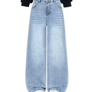 شلوار نیم بگ جین