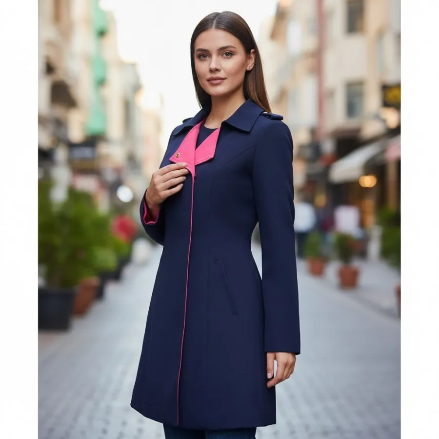 بارانی سرمه ای جنس خفن