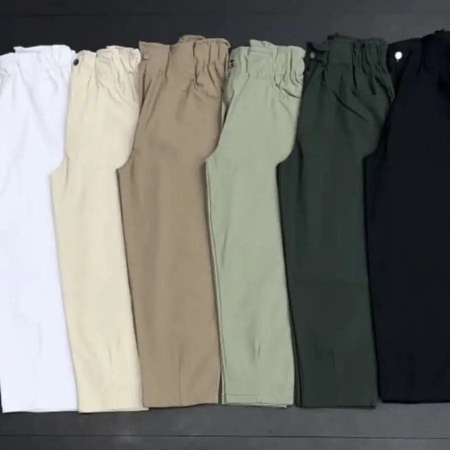 شلوار کتان مام استایل