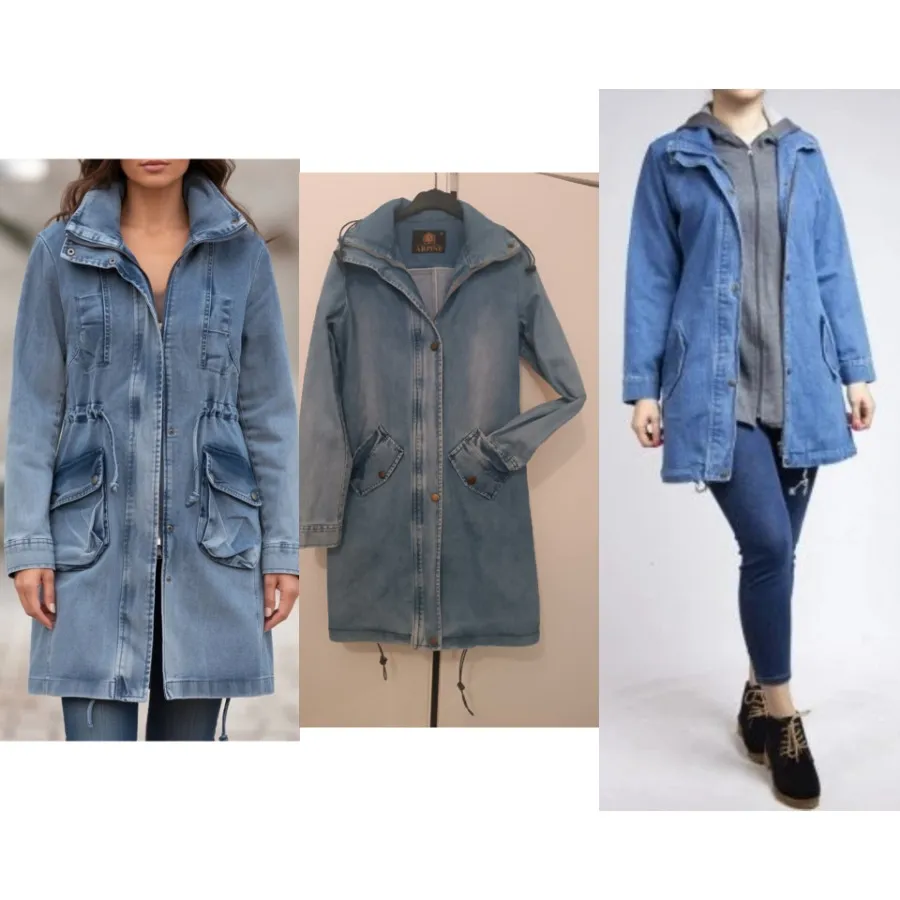 کت بلند یا مانتو جین ترک