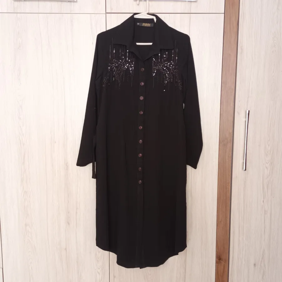 مانتو کرپ مشکی