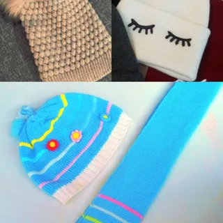 سه عدد کلاه و شال فقط 250