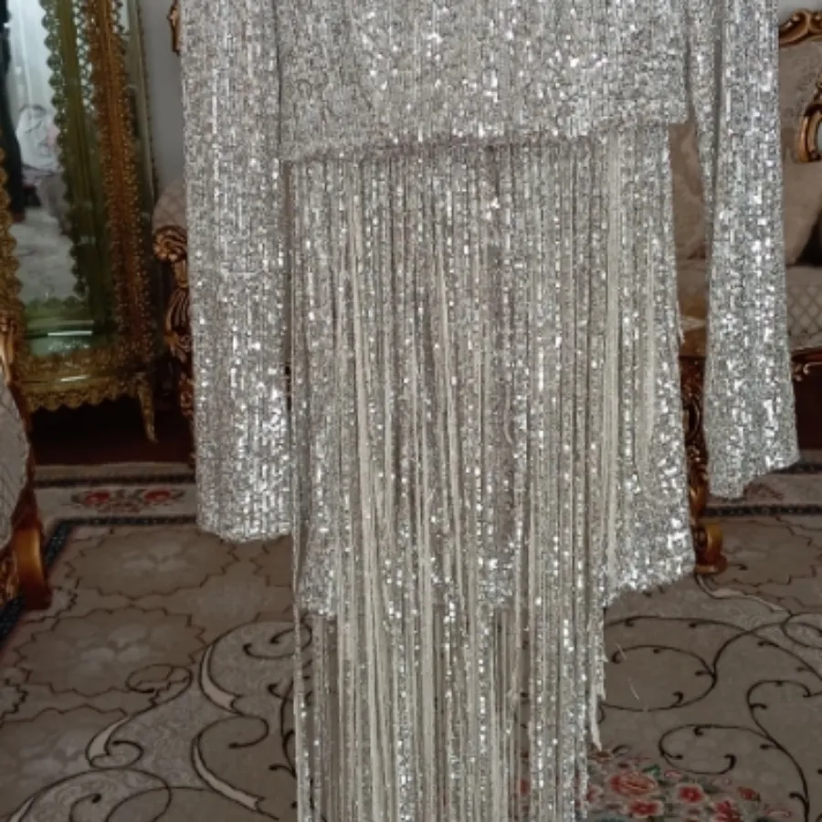لباس مجلسی نقره ای