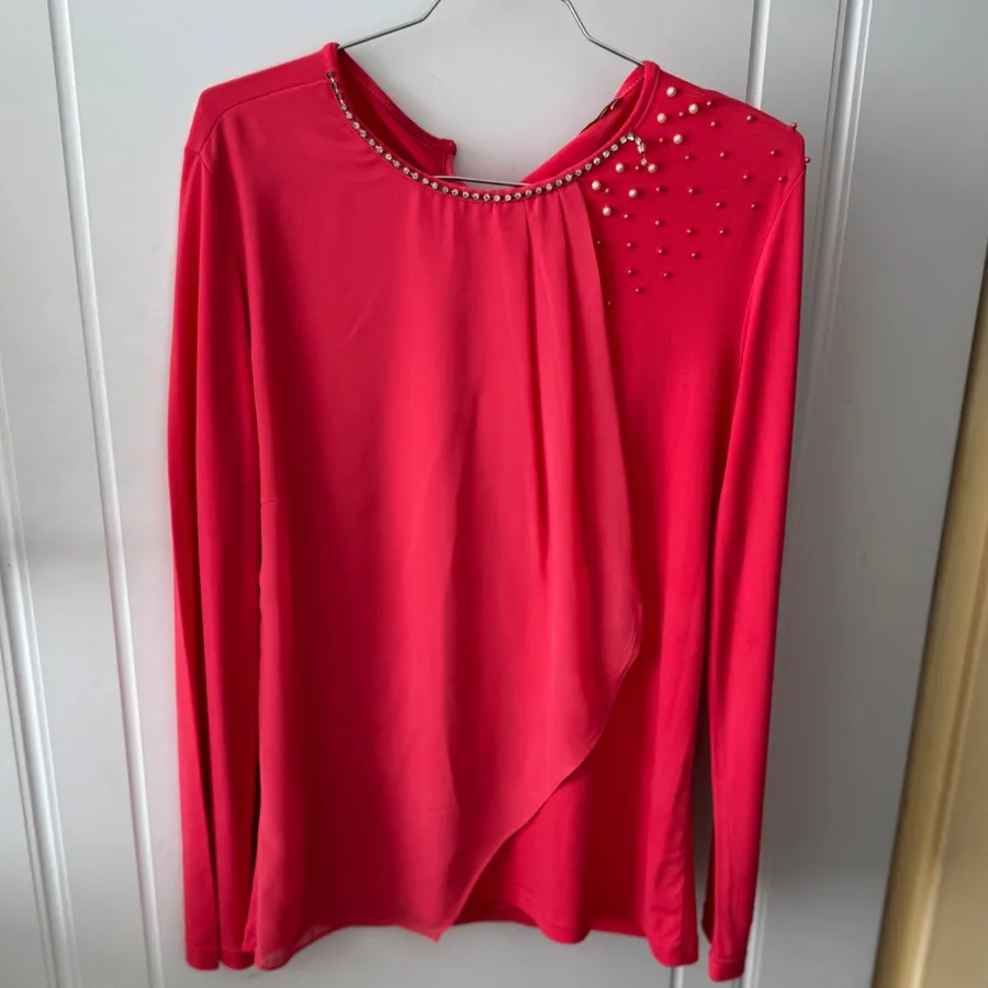 شومیز حریر وریون مروارید