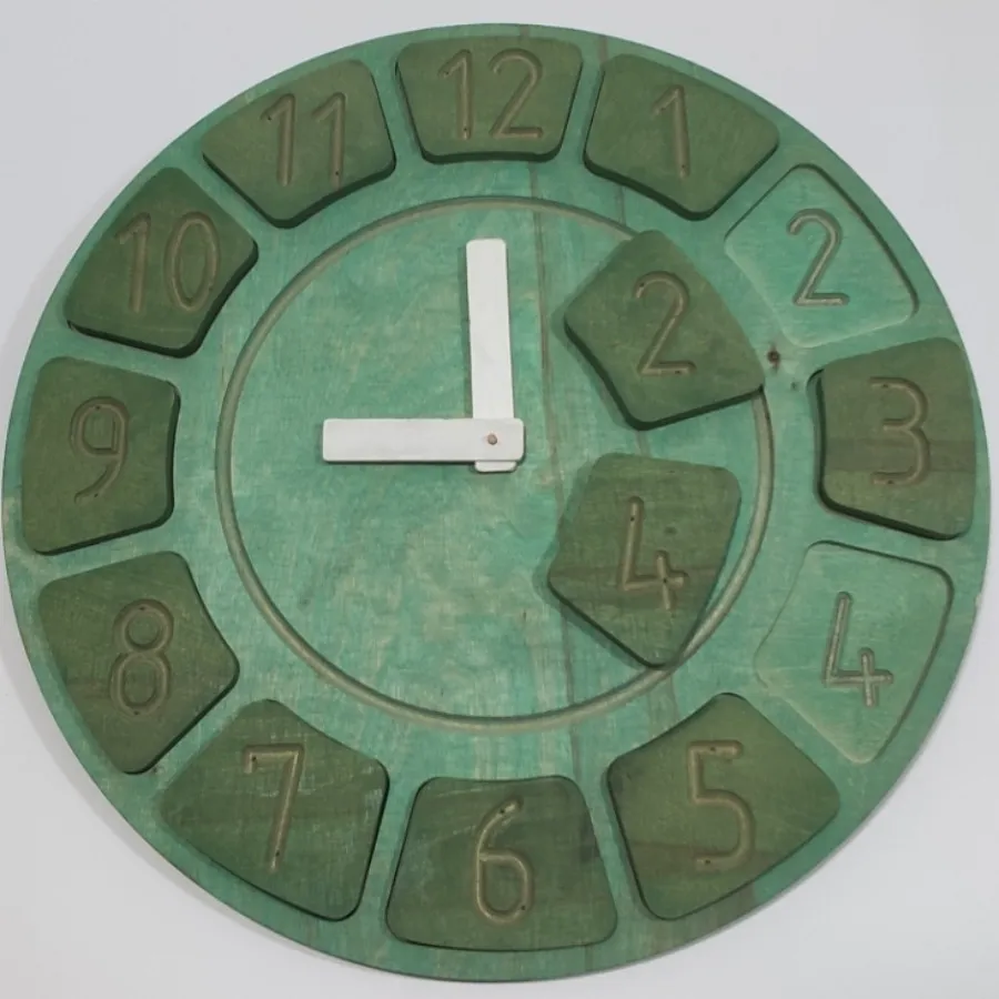 ساعت پازلی چوبی