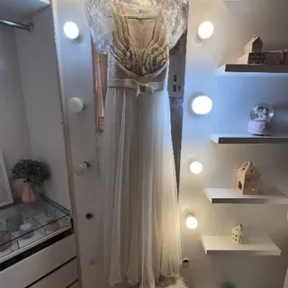 پیراهن مجلسی سفید