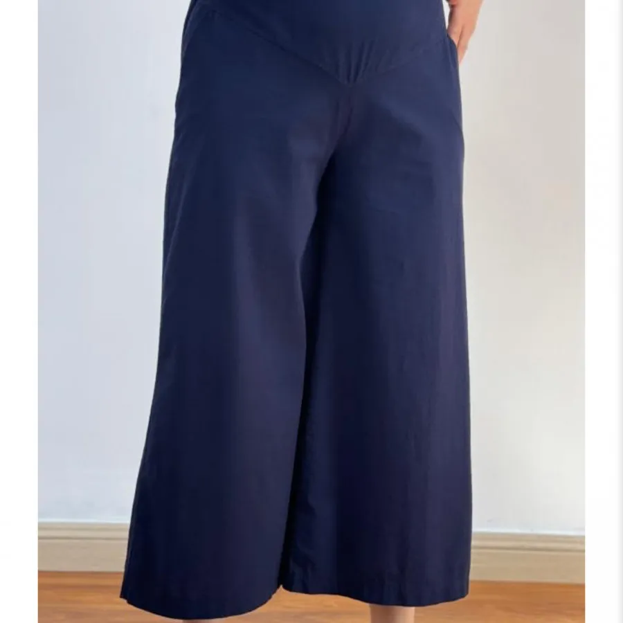 شلوار واید لگ لینن