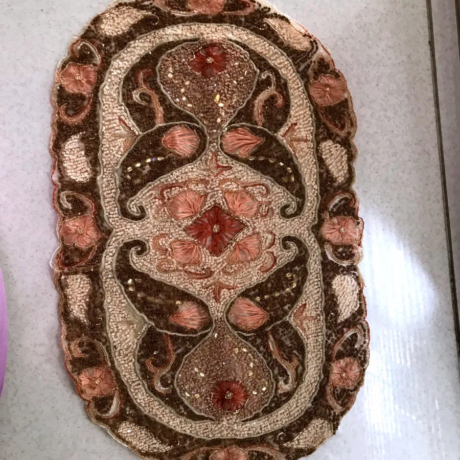 رومیزی پولک دوزی ترک