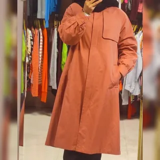 مانتو بارانی | رنگ آجوری