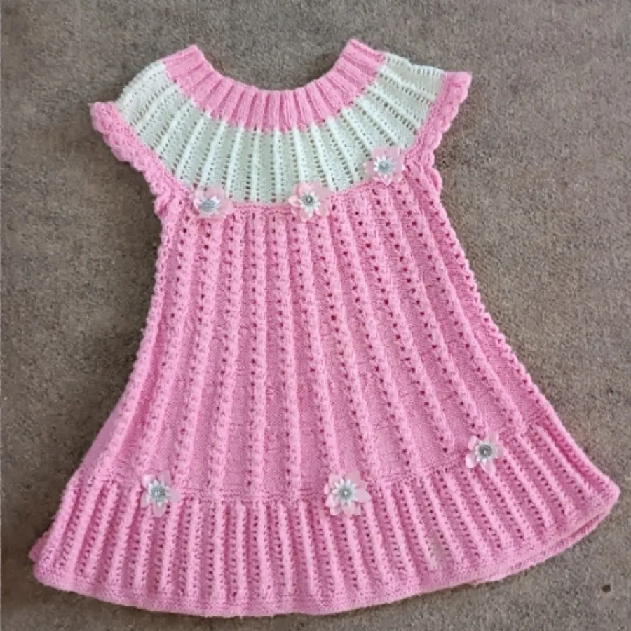 سرافان بافت دخترانه