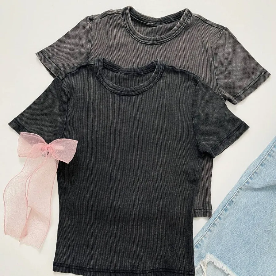 تیشرت کراپ کبریتی سنگشور