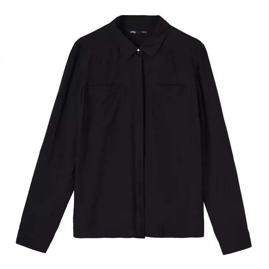 شومیز مشکی نخی