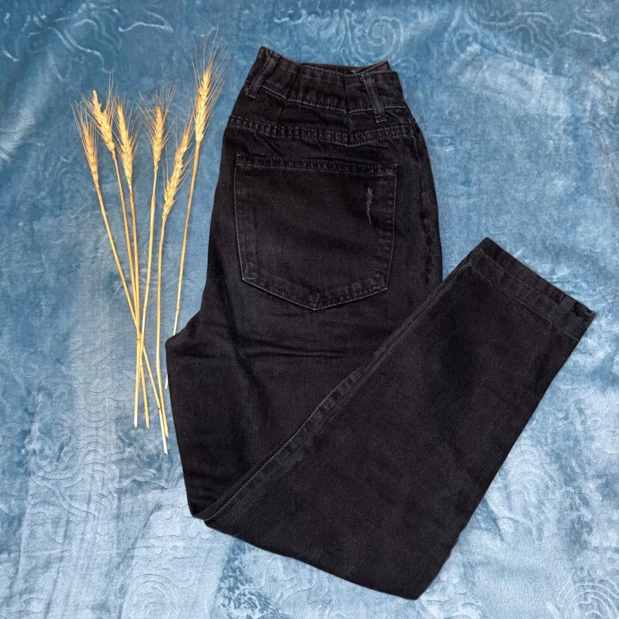 شلوار مام مشکی