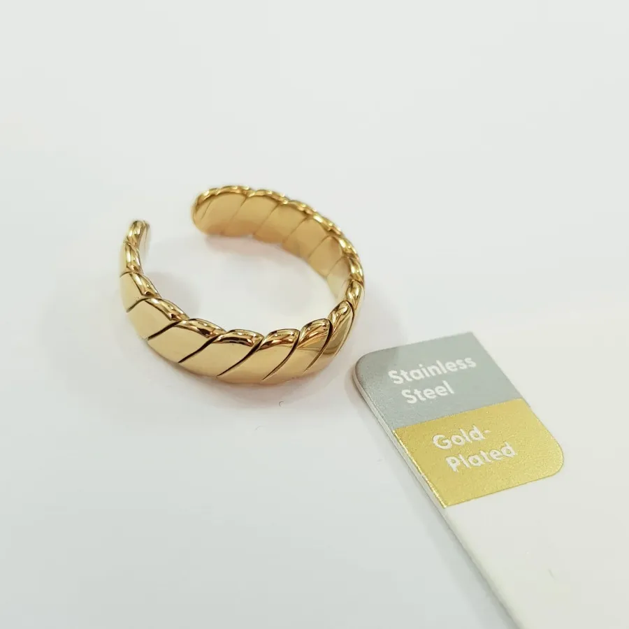 انگشتر استیل روکش طلا