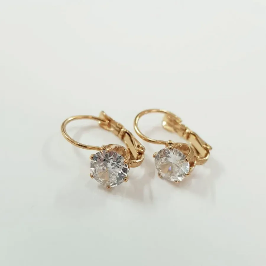 گوشواره طلایی سنگ زیرکنیا