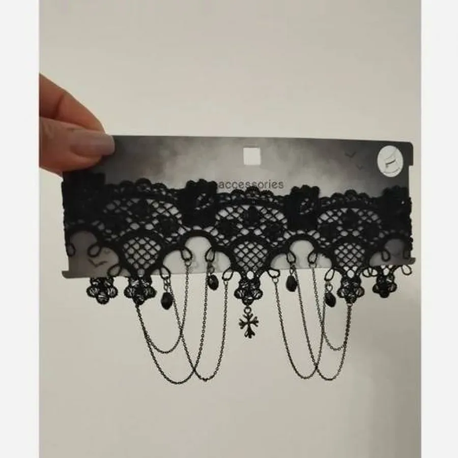 چوکر گیپور آویز دار