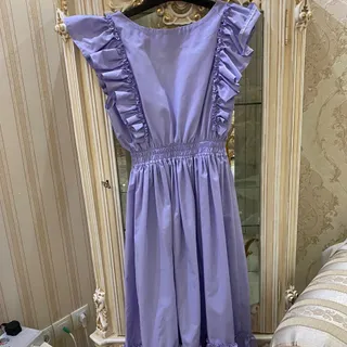 پیراهن یاسی بلند